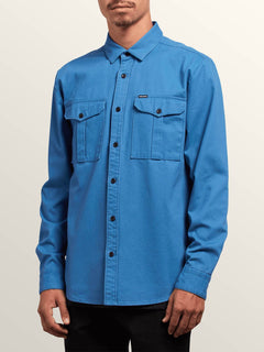 Huckster Long Sleeve Shirt - Used Blue