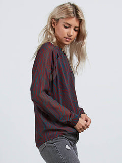 Zebom Top Shirt - Burgundy