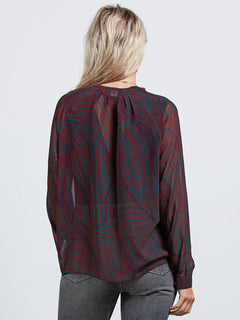 Zebom Top Shirt - Burgundy