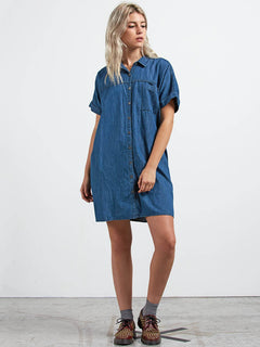 Yo Shortie Dre Dress - Flight Blue