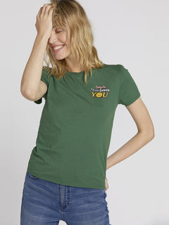 Stoked On Stone T-shirt - Green (B3531901_GRN) [2]