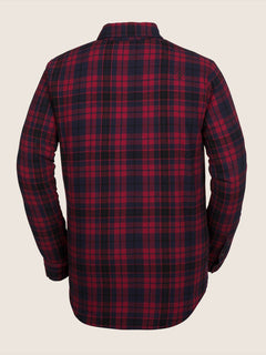 Sherpa Flannel Jacket - Red